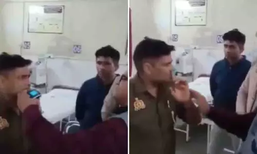 नशे में धुत Aligarh कांस्टेबल ने अस्पताल में हंगामा किया, ब्रेथलाइजर छीना