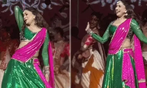 नेत्रा मंतेना की उदयपुर शादी में माधुरी दीक्षित ने Dola Re Dola पर डांस किया
