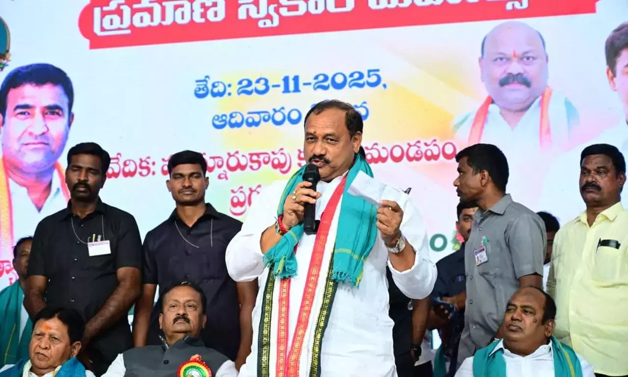 Telangana : मुन्नुरू कापू मीटिंग में धर्मपुर श्रीनिवास की सेवाओं को याद किया गया Telangana : मुन्नुरू कापू मीटिंग में धर्मपुर श्रीनिवास की सेवाओं को याद किया गया