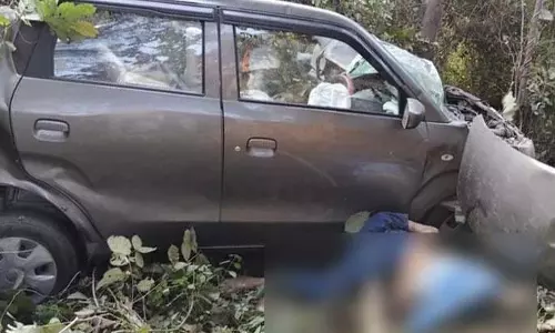 शादी के बाद कार दुर्घटना में पत्नी की मौत, पति गंभीर