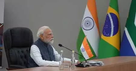 आतंकवाद के खिलाफ लड़ाई में दोहरे मापदंड की कोई जगह नहीं: PM मोदी, IBSA फोरम आतंकवाद के खिलाफ लड़ाई में दोहरे मापदंड की कोई जगह नहीं: PM मोदी, IBSA फोरम