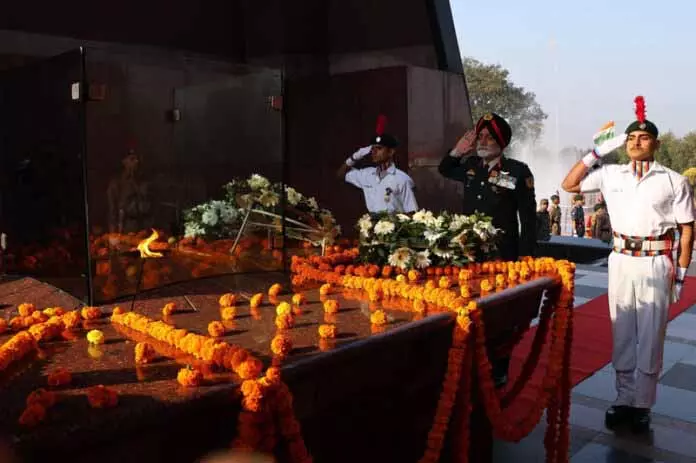 JK&L NCC डायरेक्टरेट ने 78वें स्थापना दिवस पर बहादुरों को श्रद्धांजलि दी JK&L NCC डायरेक्टरेट ने 78वें स्थापना दिवस पर बहादुरों को श्रद्धांजलि दी