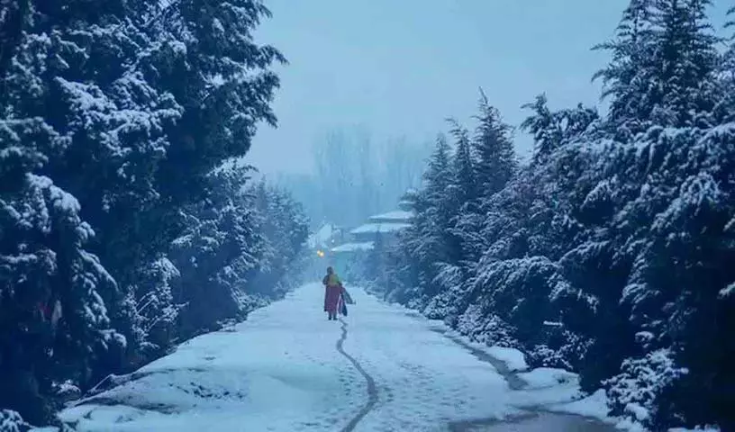 खूबसूरत Kashmir ठंड की चपेट में.. तापमान माइनस डिग्री तक गिरा खूबसूरत Kashmir ठंड की चपेट में.. तापमान माइनस डिग्री तक गिरा