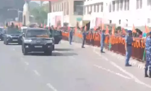 अयोध्या में प्रधानमंत्री नरेंद्र मोदी का रोड शो, VIDEO