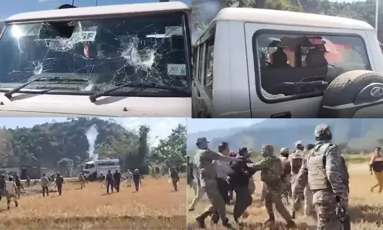 Manipur में IDPs के घर लौटते समय सुरक्षा बलों से झड़प, चार घायल Manipur में IDPs के घर लौटते समय सुरक्षा बलों से झड़प, चार घायल