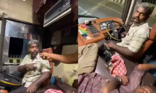 Bengaluru जा रहे बस ड्राइवर पर नशे में धुत होने का आरोप Bengaluru जा रहे बस ड्राइवर पर नशे में धुत होने का आरोप