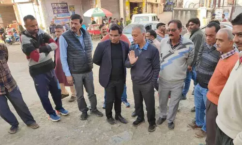 MLA Anil Sharma ने मंडी में मंगवाईं से कोटली तक एनएच के निर्माण कार्य का निरीक्षण किया