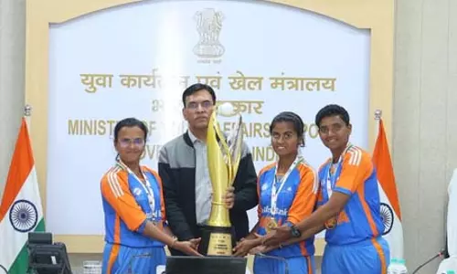 खेल मंत्री ने ब्लाइंड महिला टी20 वर्ल्ड कप विजेताओं को बताया देश के लिए प्रेरणा