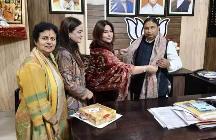 रितिका के नेतृत्व वाली BBBP टीम ने भाजपा नेतृत्व से मुलाकात की रितिका के नेतृत्व वाली BBBP टीम ने भाजपा नेतृत्व से मुलाकात की