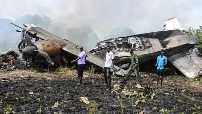 South Sudan: समैरिटन्स पर्स का हेल्प प्लेन क्रैश, 3 क्रू मेंबर्स की मौत South Sudan: समैरिटन्स पर्स का हेल्प प्लेन क्रैश, 3 क्रू मेंबर्स की मौत