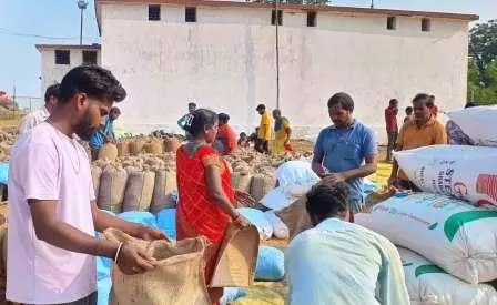 कोड़ा उपार्जन केंद्र में सुव्यवस्थित धान खरीदी कोड़ा उपार्जन केंद्र में सुव्यवस्थित धान खरीदी
