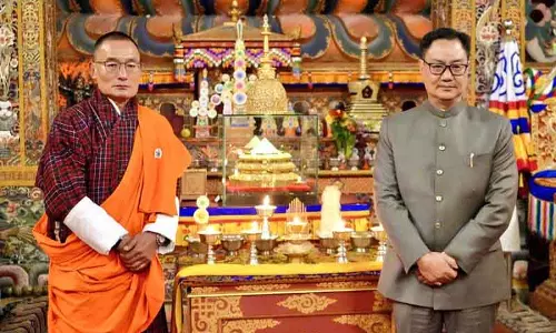 पवित्र बुद्ध अवशेषों को थिम्पू से विदाई दी गई, Bhutan नेतृत्व ने समारोह में भाग लिया