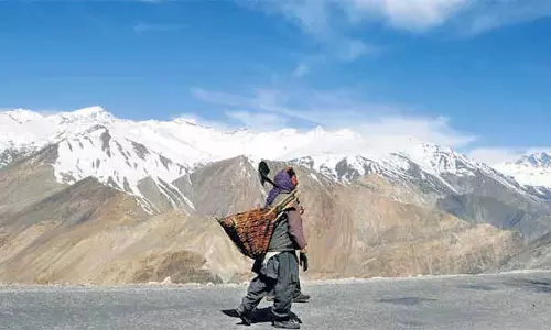 आदिवासी Lahaul-Spiti district के ताबो में तापमान माइनस 7°C दर्ज किया गया आदिवासी Lahaul-Spiti district के ताबो में तापमान माइनस 7°C दर्ज किया गया