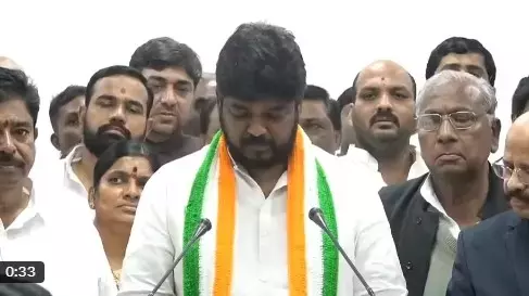 Telangana : नवीन यादव ने जुबली हिल्स के विधायक के रूप में शपथ ली