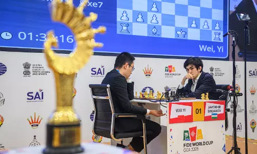 FIDE World Cup 2025: वेई-सिंदारोव टाईब्रेक में, एसिपेंको ने कैंडिडेट्स की जगह पक्की की FIDE World Cup 2025: वेई-सिंदारोव टाईब्रेक में, एसिपेंको ने कैंडिडेट्स की जगह पक्की की