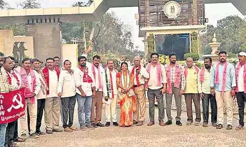 SCCL ट्रेड यूनियनों ने तेलंगाना में चार लेबर कोड के खिलाफ विरोध प्रदर्शन किया