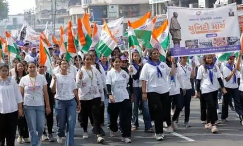 राष्ट्रीय एकता पदयात्रा शुरू, सरदार पटेल की 150वीं जयंती पर देशभर के युवा एक साथ चले