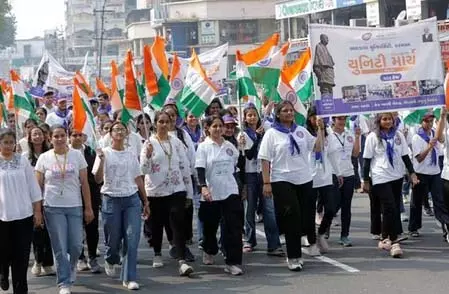 राष्ट्रीय एकता पदयात्रा शुरू, सरदार पटेल की 150वीं जयंती पर देशभर के युवा एक साथ चले राष्ट्रीय एकता पदयात्रा शुरू, सरदार पटेल की 150वीं जयंती पर देशभर के युवा एक साथ चले
