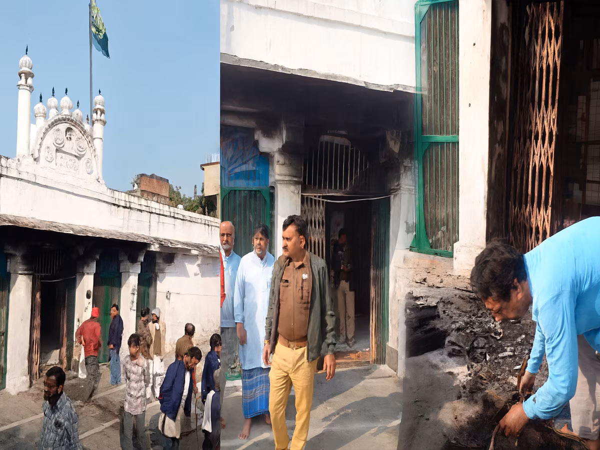 Mirzapur: मस्जिद में रखे सामान को शराबियों ने जलाया, पुलिस ने पांच को दबोचा Mirzapur: मस्जिद में रखे सामान को शराबियों ने जलाया, पुलिस ने पांच को दबोचा