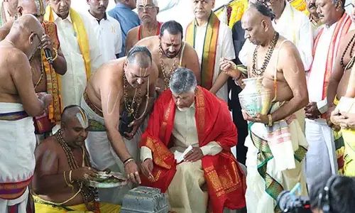 आंध्र प्रदेश की राजधानी श्रीवारी मंदिर अमरावती की तरह, देवताओं की राजधानी: Chandrababu