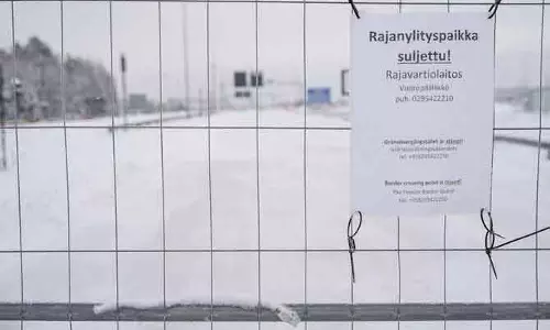 Finland ने रूस से अवैध सीमा पार करने वाले व्यक्ति को गिरफ्तार किया Finland ने रूस से अवैध सीमा पार करने वाले व्यक्ति को गिरफ्तार किया