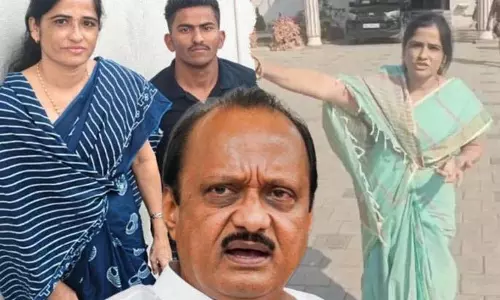 Angara में झड़प के बाद अजित पवार उज्ज्वला थिटेन के साथ खड़े