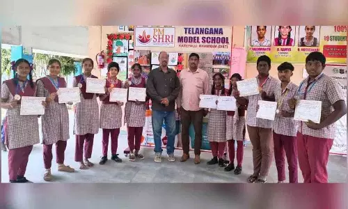 Weightlifting प्रतियोगिताओं में मॉडल स्कूल के छात्रों की प्रतिभा