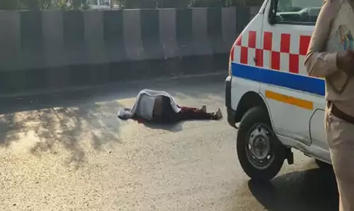भाठागांव के पास सड़क हादसा, ट्रक की चपेट में आने से व्यक्ति की मौत