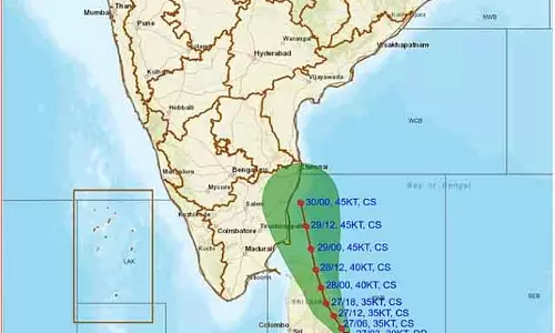 चक्रवाती तूफान टिट्वा चेन्नई से 700 km दूर : Meteorological Department चक्रवाती तूफान टिट्वा चेन्नई से 700 km दूर : Meteorological Department
