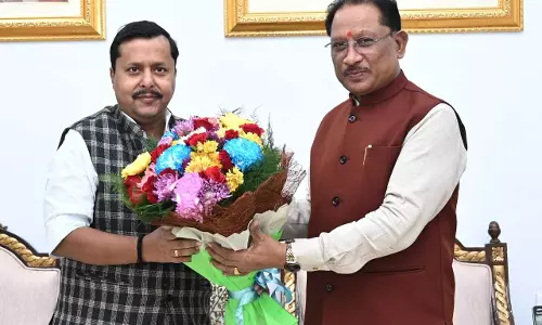 बिहार के कैबिनेट मंत्री नितिन नवीन ने की CM साय से मुलाकात