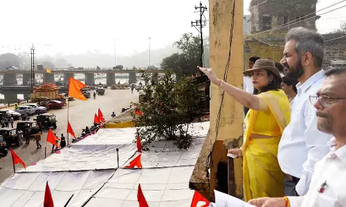 Nashik : कुंभ मेला कमिश्नर शेखर सिंह ने घाटों का निरीक्षण किया