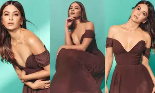 डीप नेक ड्रेस में Kriti Kharbanda ने फैशन और हुस्न का जलवा बिखेरा