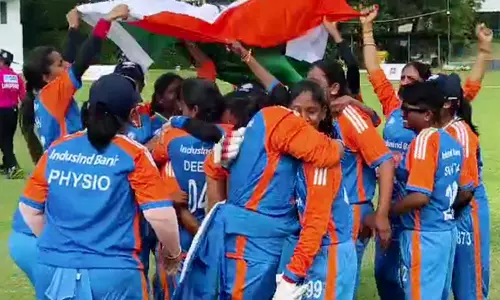 भारतीय महिला दृष्टिबाधित क्रिकेट टीम को ऐतिहासिक T20 विश्व कप जीत के लिए सम्मानित किया गया