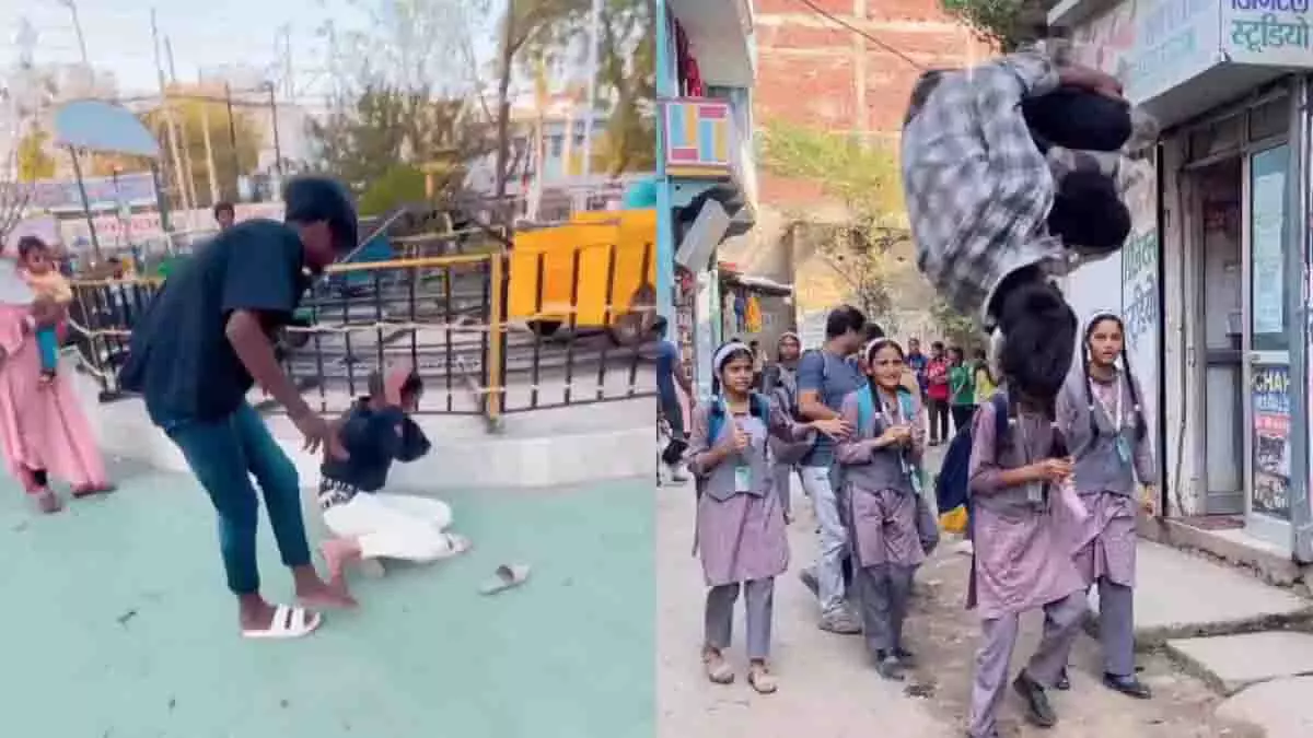 लड़कियों को डराने वाले स्ट्रीट स्टंट पर पुलिस ने कार्रवाई की लड़कियों को डराने वाले स्ट्रीट स्टंट पर पुलिस ने कार्रवाई की