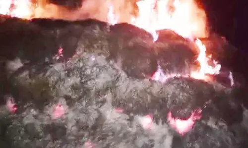 धान खरही में आगजनी, किसान की मेहनत की कमाई खाक धान खरही में आगजनी, किसान की मेहनत की कमाई खाक