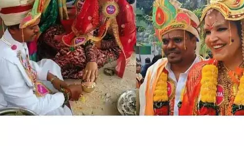 Gajapati स्लोवाक महिला ने गजपति पुरुष से शादी की