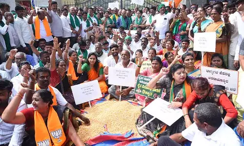 मक्के के लिए सपोर्ट प्राइस: BJP ने किसानों के संघर्ष का समर्थन किया