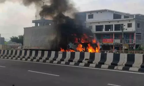 Berhampur के पास ट्रक में आग लगी, किसी के हताहत होने की खबर नहीं