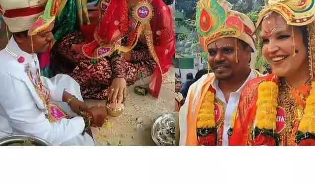 Gajapati स्लोवाक महिला ने गजपति पुरुष से शादी की Gajapati स्लोवाक महिला ने गजपति पुरुष से शादी की