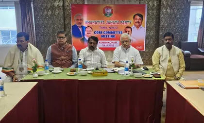 BJP ने 2026 के तमिलनाडु विधानसभा चुनावों के लिए रोडमैप तैयार किया BJP ने 2026 के तमिलनाडु विधानसभा चुनावों के लिए रोडमैप तैयार किया