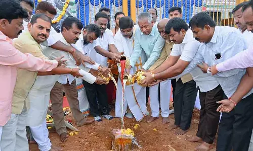 Rajarajeshwari Nagar : माँ कावेरी की मूर्ति की स्थापना - भूमि पूजा