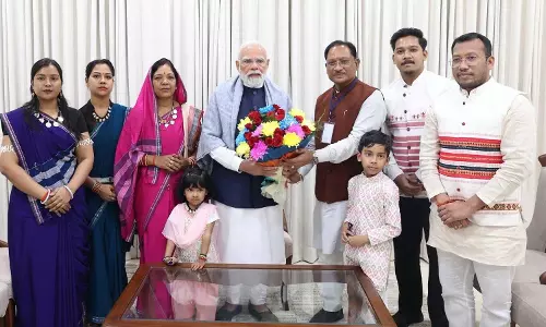 सपरिवार PM मोदी से मिले CM विष्णुदेव साय