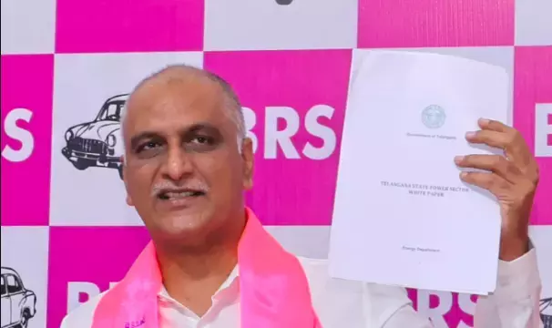 Telangana : बिजली के दावे गुमराह करने वाले हरीश