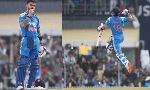 Kohli के शतक, राहुल के अर्धशतक से भारत ने रांची वनडे में बड़ा स्कोर बनाया Kohli के शतक, राहुल के अर्धशतक से भारत ने रांची वनडे में बड़ा स्कोर बनाया