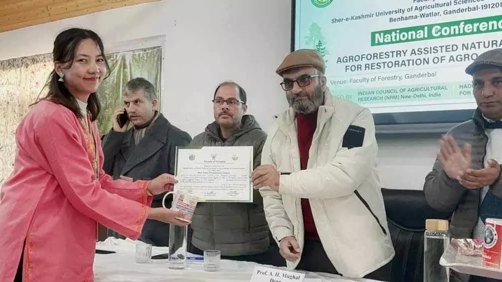 Nagaland यूनिवर्सिटी के स्कॉलर को टॉप ऑनर्स मिले Nagaland यूनिवर्सिटी के स्कॉलर को टॉप ऑनर्स मिले