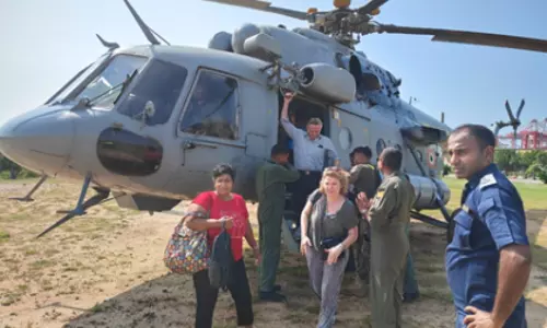 श्रीलंका में फंसे यात्रियों के लिए IAF का हाइब्रिड बचाव अभियान श्रीलंका में फंसे यात्रियों के लिए IAF का हाइब्रिड बचाव अभियान