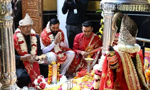 उपराष्ट्रपति ने Kurukshetra के Bhadrakali मंदिर में पूजा-अर्चना की