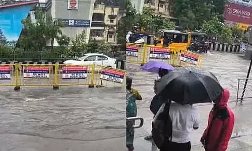 चेन्नई में बारिश जारी : सड़कें बाढ़ में डूबी
