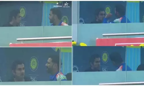 Rohit-Gambhir की सीरियस बातचीत.. सोशल मीडिया पर फोटो वायरल Rohit-Gambhir की सीरियस बातचीत.. सोशल मीडिया पर फोटो वायरल