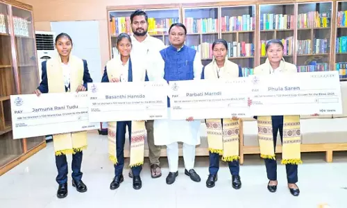 महिला T20 ब्लाइंड क्रिकेट वर्ल्ड कप जीतने वाली टीम के चार खिलाड़ियों में से हर एक को ₹11 लाख का इनाम दिया